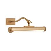 warm brass rechargeable maris led picture light with adjustable head - Stillorgan Decor