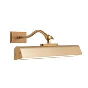 warm brass rechargeable lasos led picture light with adjustable head - Stillorgan Decor image
