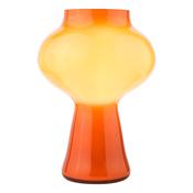 striking orange art glass table lamp - Stillorgan Decor image
