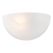refined antique bronze wall light with alabaster effect glass - Stillorgan Decor image