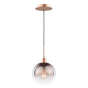 refined satin bronze single pendant with bronze ombre glass - Stillorgan Decor image