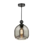 elegant matt black pendant with smoked glass - Stillorgan Decor image