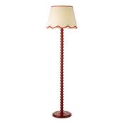 statement red floor lamp with coordinating shade - Stillorgan Decor image