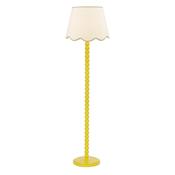 statement yellow floor lamp with coordinating shade - Stillorgan Decor image