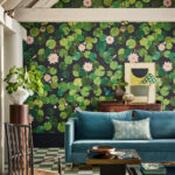 lily pads wallpaper mural by little greene image