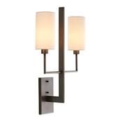 timeless aged bronze two light wall light - Stillorgan Decor image