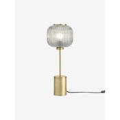 made.com grey antique brass large briz table lamp - Stillorgan Decor image