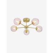 made.com pink globe 5 light semi flush ceiling light - Stillorgan Decor image
