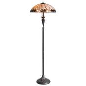 elegant brooklyn tiffany floor lamp with stained glass - Stillorgan Decor