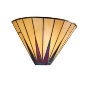 elegant dark star tiffany wall light with stained glass - Stillorgan Decor image