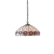 refined hutchinson medium tiffany stained glass pendant light - Stillorgan Decor