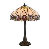 elegant hutchinson medium tiffany stained glass table lamp - Stillorgan Decor