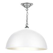 bespoke small rolled-edge dome pendant with painted or metallic inner - Stillorgan Decor
