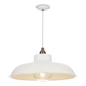 bespoke hand-painted wide-rim metal pendant in your choice of colour - Stillorgan Decor