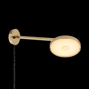 umage asteria wall lamp long monochrome polished brass or steel - Stillorgan Decor
