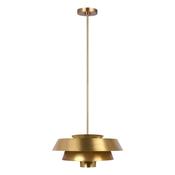 timeless burnished brass single pendant ceiling light - Stillorgan Decor image