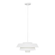 timeless matte white single pendant ceiling light - Stillorgan Decor image