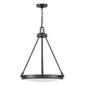 striking black oxide four light pendant ceiling light - Stillorgan Decor image
