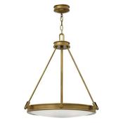 striking heritage brass four light pendant ceiling light - Stillorgan Decor image
