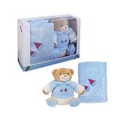 Soft Plush Teddy With Personalised Matching Blanket image
