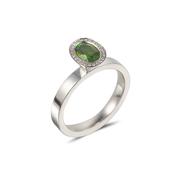 Oval Green Tourmaline Vibrance Ring image