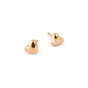 Tiny Hearts Rose Gold Earrings image