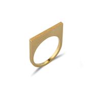 Straight Gold Quintet Ring image