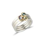 Blue Kaleidoscope Ring Set image