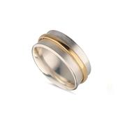 Silver and Gold Spinning Ring