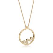 Stepping Stones Gold 5 Diamond Pendant