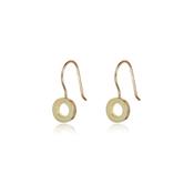 Short Drop Gold Earrings image