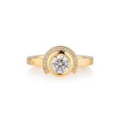 3/4 Halo Theia Ring