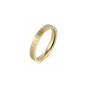 Narrow Linear Hammer Wedding Ring image