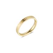 Diamond Linear Hammer Wedding Ring image