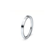 Flat White Gold Wedding Ring image