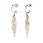 Willow Hoop Drop Earrings image