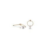 Gold and Pearl Mini Earrings image