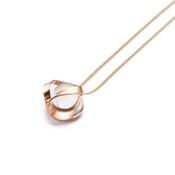 Rose Gold and Quartz Pendant image