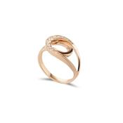 Rose Gold and Diamond Fine Tuohi Ring