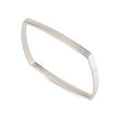 Silver Dandelion Narrow Bangle image