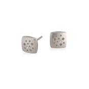 Silver Dandelion Stud Earrings image