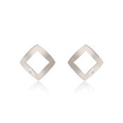 Silver Dandelion Earrings image