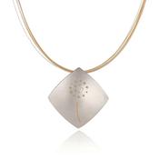 Silver Dandelion Large Pendant image