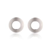 Silver Open Disc Earrings image