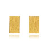 Fine Gold Rectangle Earrings image