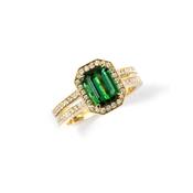 Green Tourmaline Cosmopolitan Ring image