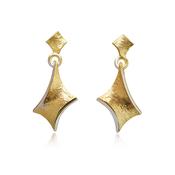 Golden Twist Drop Earrings image
