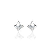 Silver Twist Stud Earrings image
