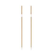 Gold Slim Drop Earrings image