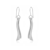 Silver Moving Tides Drop Earrings image